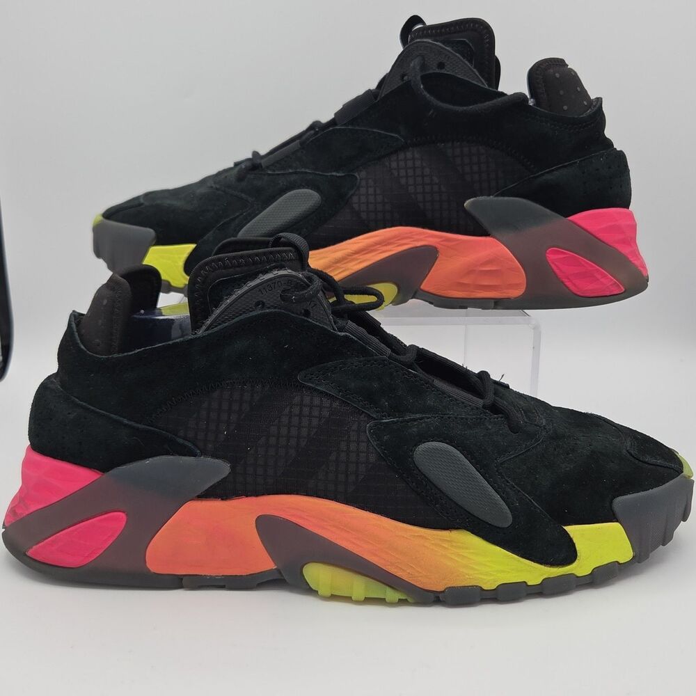adidas Streetball Core Black Solar Yellow Shock Pink EF1906 Mens Size 12 Shoes